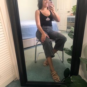 Black jeweled tank top